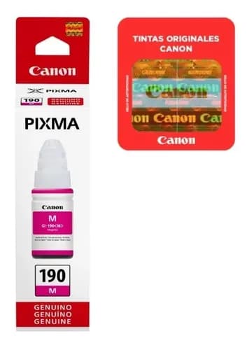 Canon Tinta Para Impresora Gi-190 Color Magenta De 70 Ml