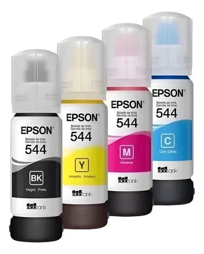 Pack 4 Tintas Epson T544 L3560 L3210 L3250 L3110 L3110 L3150 Pack 4