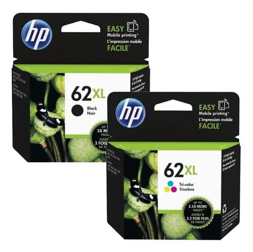 Combo Cartuchos Hp 62xl Negro Y Tricolor Originales