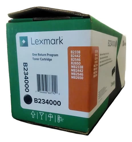 Toner Lexmark B234000 Mb2338 Mb2442 Mb2546 Mb2650 Original Negro