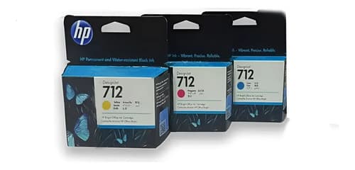 Kit 3 Cartuchos Tinta Para Hp 712 Colores