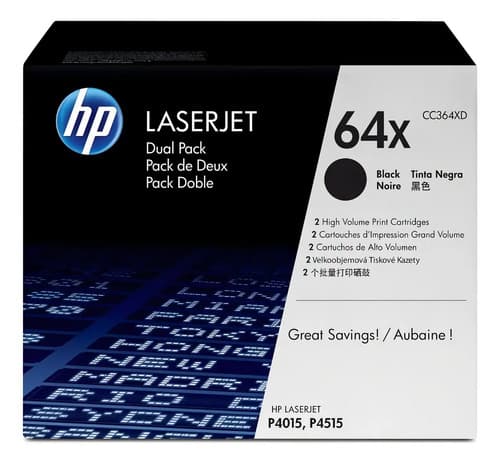 Pack Tóner Hp 64x Negro Para Impresoras Laserjet