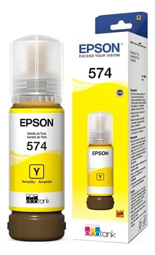 Botella De Tinta Epson 574 T574 Amarillo Original L8050 Amarillo