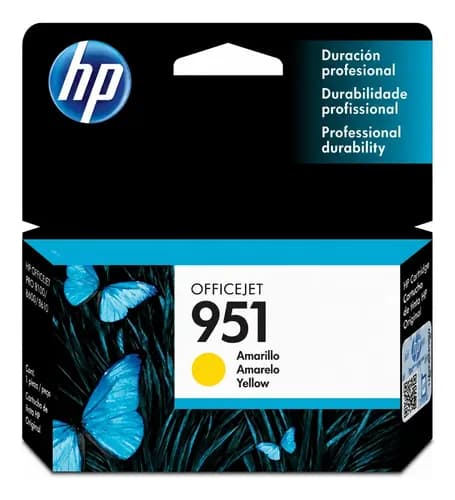 Hp 951 Amarillo Cn052 Oficejet Pro 8100 8110 8600 8610 8620