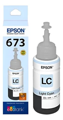 Botella Epson 800 810 850 1800 673520 Original Cian Light