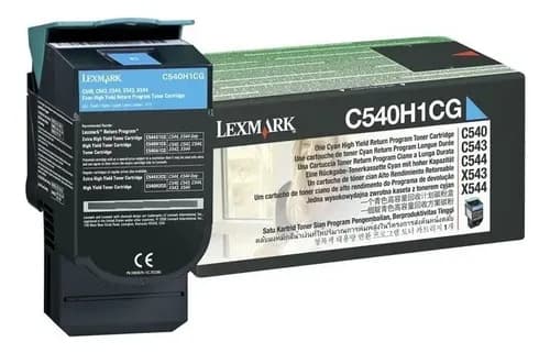 Toner Lexmark Modelo C540h1cg Cian C540 C544 X543 X544 Cian