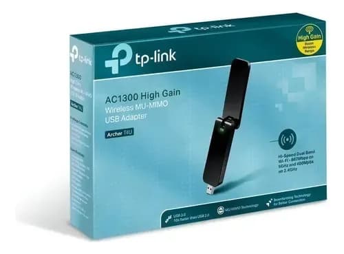 Adaptador Wifi Tp-link Archer T4u 1300 Mbps De 2,4 Ghz/5 Ghz