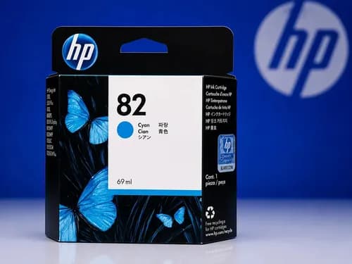 Cartucho De Tinta Hp 82 Cyan De 69 Ml Para Designjet