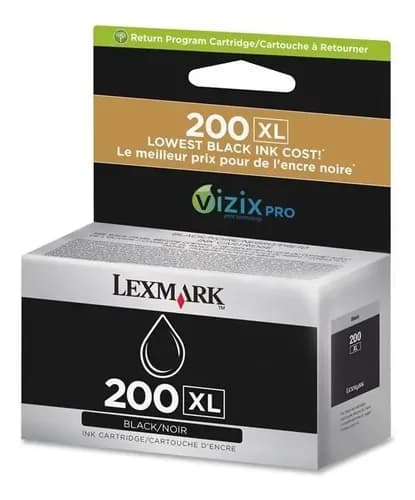 Cartucho De Tinta Negra 18012 Para Lexmark 200xl 14l0174