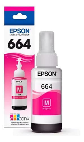 Tinta Epson 664 Magenta T664 Magenta