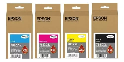 Combo Cartuchos Epson 748 T748 Xxl 4 Colores Wf 6090 6590