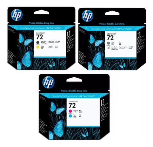 Combo Cabezal Hp 72 6 Colores 610 620 770 790 1100 1200 2300