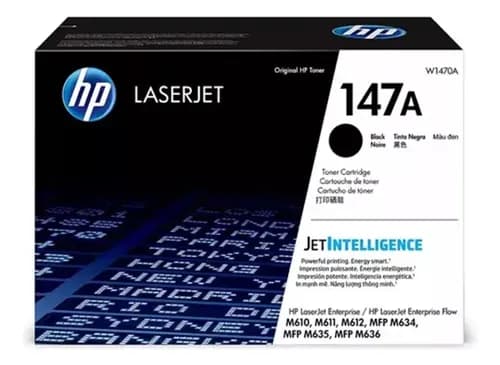 Toner Hp 147a W1470a Negro 10500 Copias M610 M612 M634 Negro